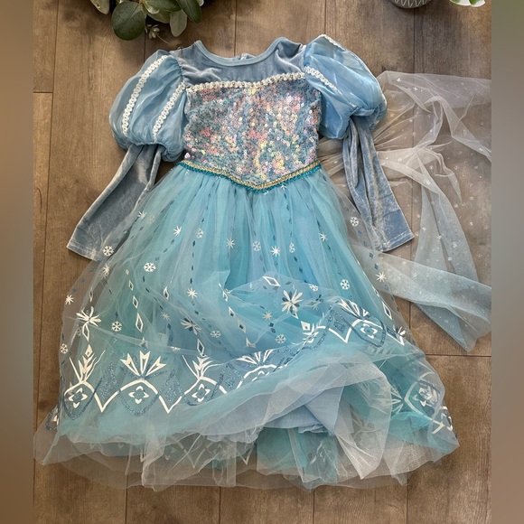 New Boutique Girls Four Layer Disney Frozen Princess Anna Inspired